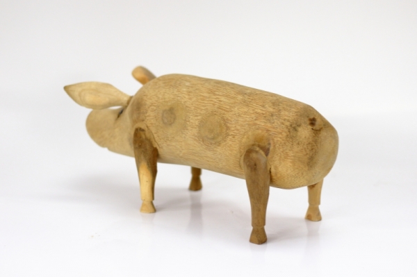 Drevené prasiatko NATURAL
