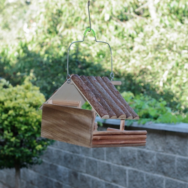 Drevené vtáčie krmítko 24x37x34cm