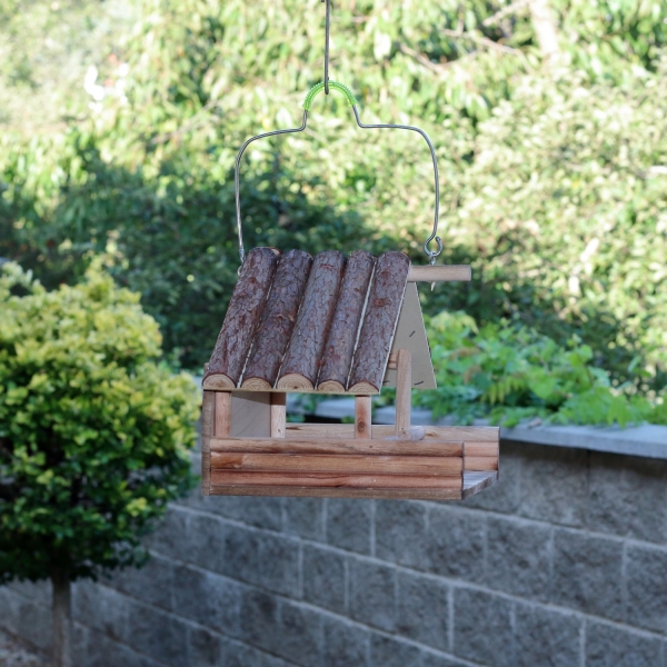 Drevené vtáčie krmítko 24x37x34cm