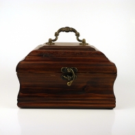 Drevené skladacie retro hodiny 22cm