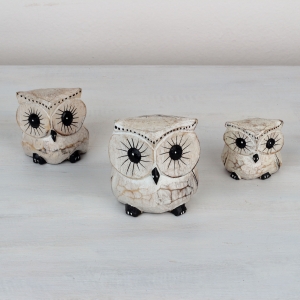 Drevené sošky - 8-7-6 cm set 3ks