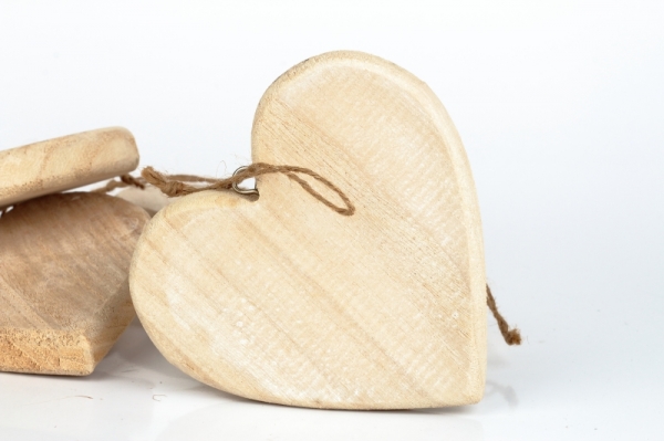Drevené srdce z lásky 13x13cm
