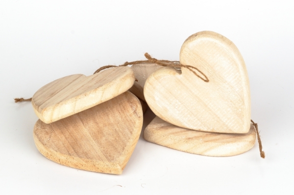 Drevené srdce z lásky 13x13cm