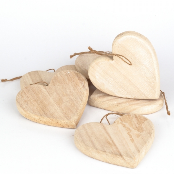 Drevené srdce z lásky 13x13cm