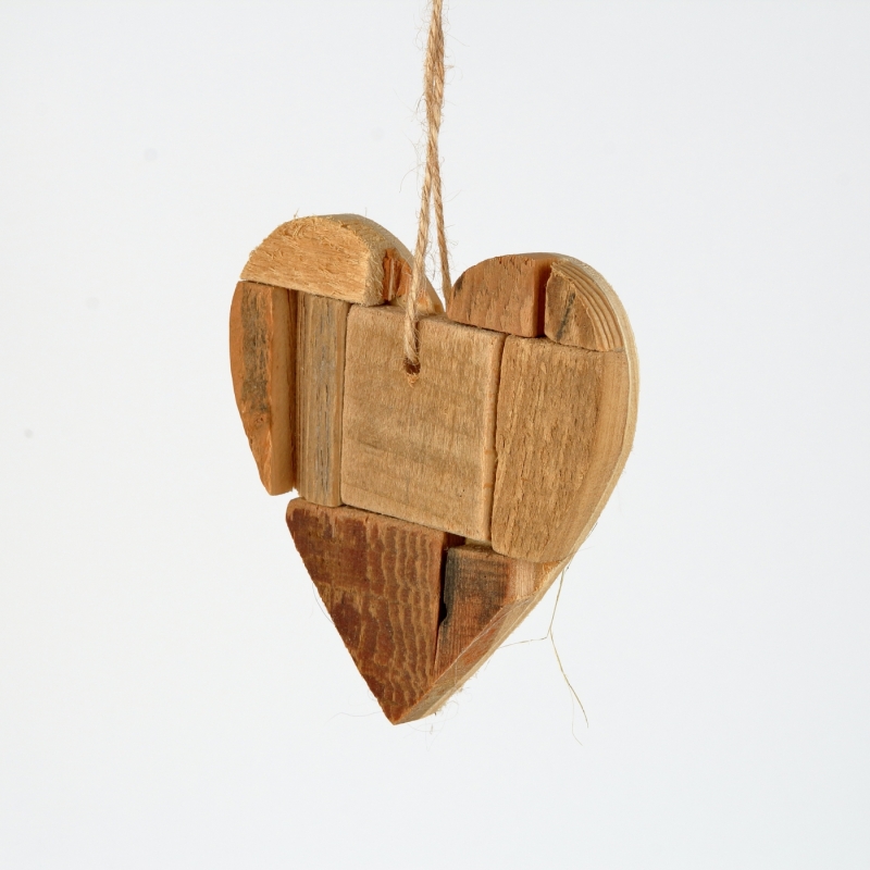 Drevené srdiečko 9x9cm