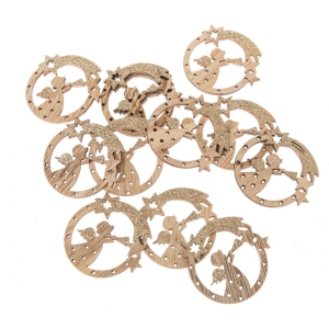 Drevené vianočné ozdoby 5x5cm