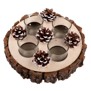 Drevený adventný svietnik pro muže