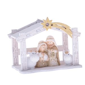 Drevený betlehem 7,2 x 9,5 x 6 cm