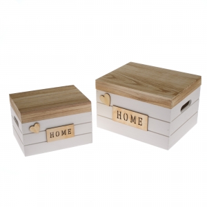 Dřevěný box - sada 2 kusů