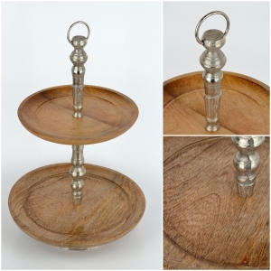 Drevený etažér 30x50cm