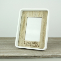 Drevený fotorámik Love you 23x18cm