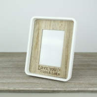 Drevený fotorámik Love you 23x18cm
