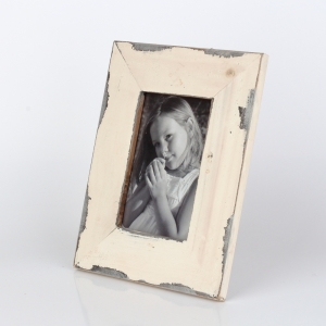 Drevený fotorám s patinou 19x24cm 