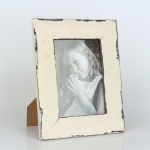 Dřevěný fotorám starobylý vzhled 20,5x26cm