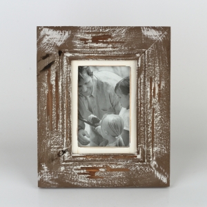 Dřevěný fotorámeček hnědý 23x28x3cm