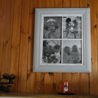 Drevený fotorámček na 4 fotky 58x68cm