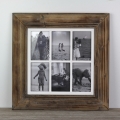 Dřevěný fotorámeček na 6 fotografií  47x47cm