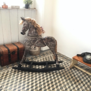 Dřevěný houpací kůň 80cm