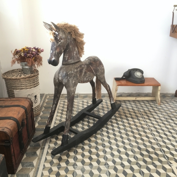 Dřevěný houpací kůň 80cm