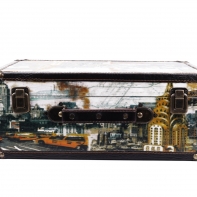 Drevený kufrík Taxi sada 2 ks 41/37 cm