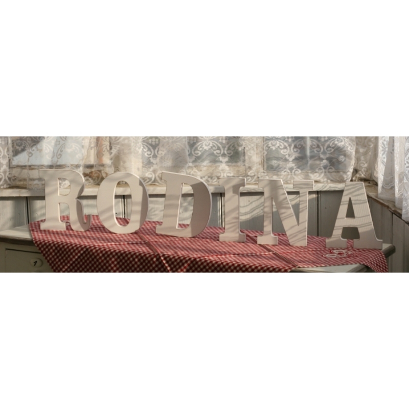 Drevený nápis RODINA 18x15cm