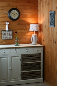 Drevený nástenný panel sivý 33x23cm