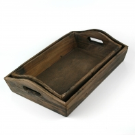 Drevený podnos 34/37cm/21/25cm (sada 2ks)
