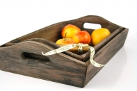 Drevený podnos 34/37cm/21/25cm (sada 2ks)