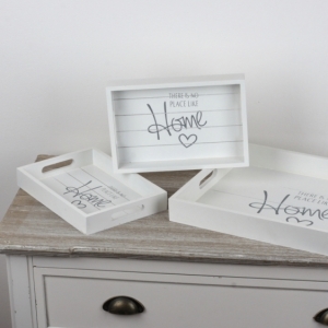 Drevený podnos Home sada 3ks 30x40 / 18x26cm