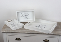 Drevený podnos Home sada 3ks 30x40 / 18x26cm