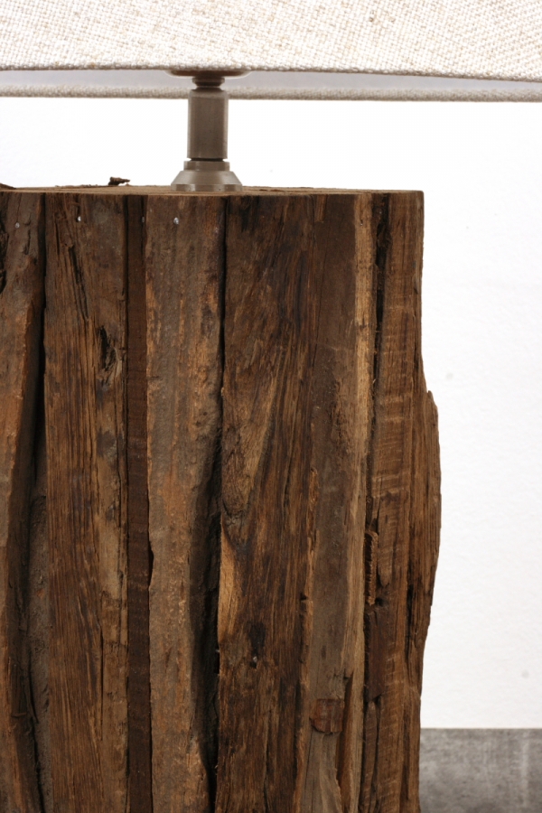 Drevený podstavec lampy klát 15x15x42cm