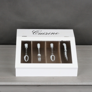 Drevený príborník vintage 30x28x12cm