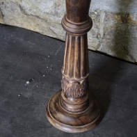 Drevený ručne vyrezávaný svietnik 46 cm