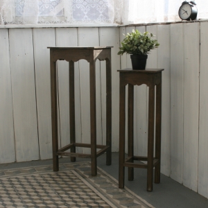 Drevený stojan na kvety 68 / 80cm (sada 2ks)