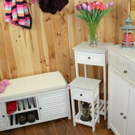 Drevený stolík na kvety 35 x 27 x 79cm