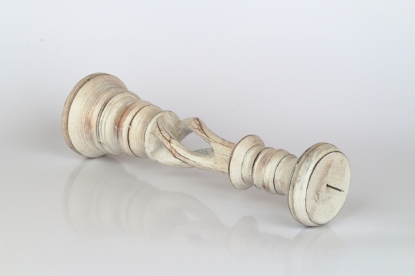 Drevený svietnik s patinou 31cm