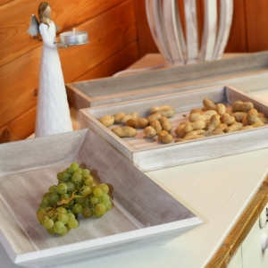 Drevený tácka s patinou 41x21cm