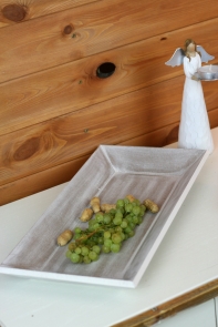 Drevený tácka s patinou 41x21cm