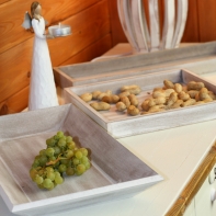 Drevený tácka s patinou 41x21cm