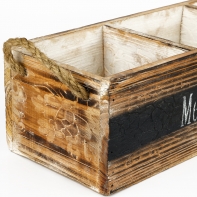 Drevený kvetináč na kvetiny 33x12x10cm