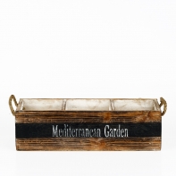 Drevený kvetináč na kvetiny 33x12x10cm