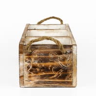 Drevený kvetináč na kvetiny 33x12x10cm