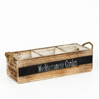 Drevený kvetináč na kvetiny 33x12x10cm