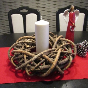 Drevený veniec 44cm