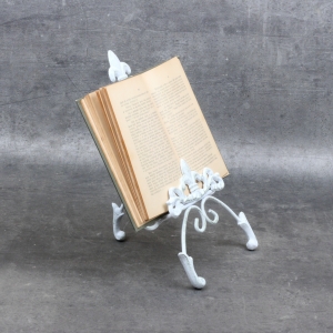 Držiak na kuchárku biely liatina 22x27x4,5cm