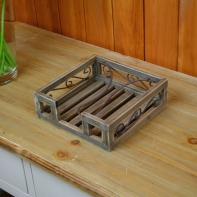 Držiak na servítky drevený 19x19cm