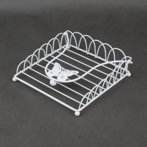 Držiak na servítky s motýľom 18x18x4cm