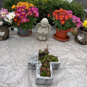 Dušičková dekorácia anjel 15x10x22cm