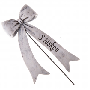 Dušičková dekorácia na hrob - zápich 16cm