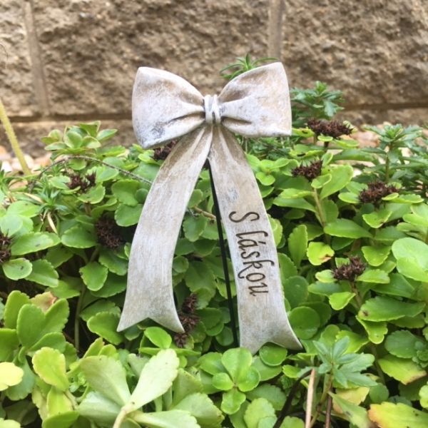 Dušičková dekorácia na hrob - zápich 16cm